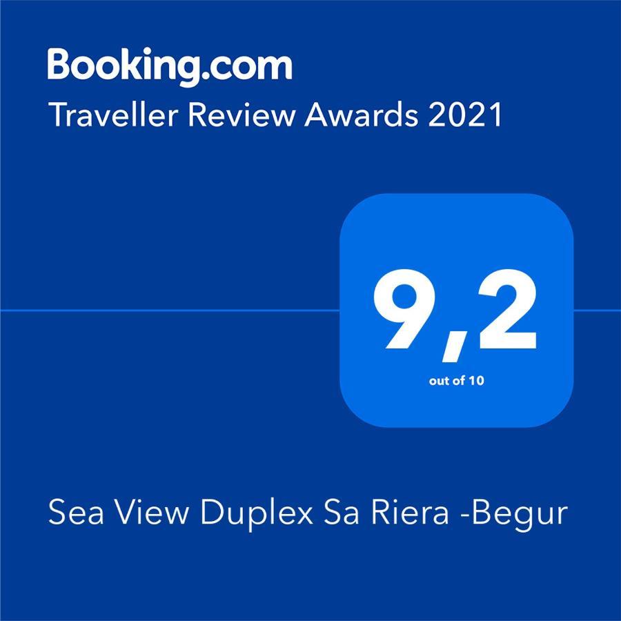 La Vie En Rouge Sa Riera Duplex, Private Parking Apartment Begur Bagian luar foto